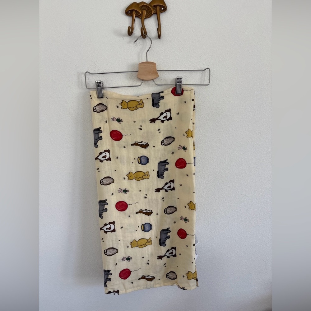 Little Crowns and Capes Whinnie The Pooh Swaddle Blanket Retired Print